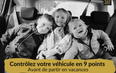 Les 9 points à contrôler sur votre véhicule avant de partir en vacances